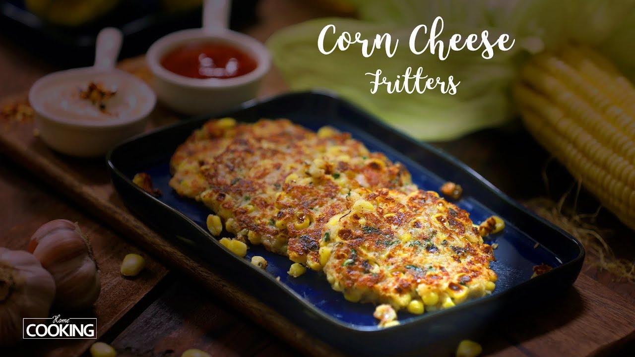 Corn Cheese Fritters | Sweetcorn Fritters Recipe
