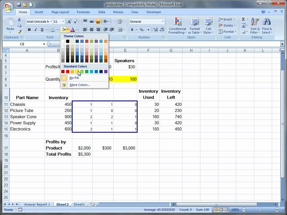 ms excel solver examples youtube