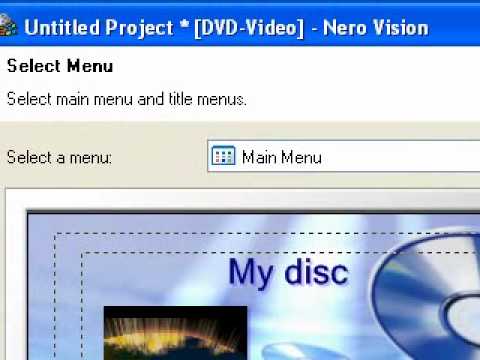 Convert an AVI Movie to DVD movie using Nero 7 Essentials - YouTube