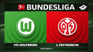 VfL Wolfsburg vs. 1. FSV Mainz 05 | Matchday 2 — Bundesliga 2025/26