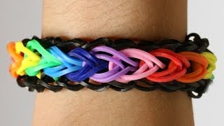 Rainbow Loom Nederlands - Raindrops Bracelet || Loom bands, rainbow loom, tutorial, how to