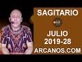 Video Horscopo Semanal SAGITARIO  del 7 al 13 Julio 2019 (Semana 2019-28) (Lectura del Tarot)