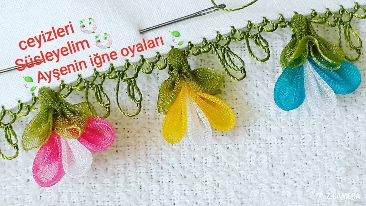 KARDELEN ÇİÇEĞİ İĞNE OYASI YAPIMI KARDELEN ÇİÇEĞİ İĞNE OYASI YAPIMI