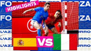 Highlights: Spagna-Italia 3-1 - Futsal (14 dicembre 2022)