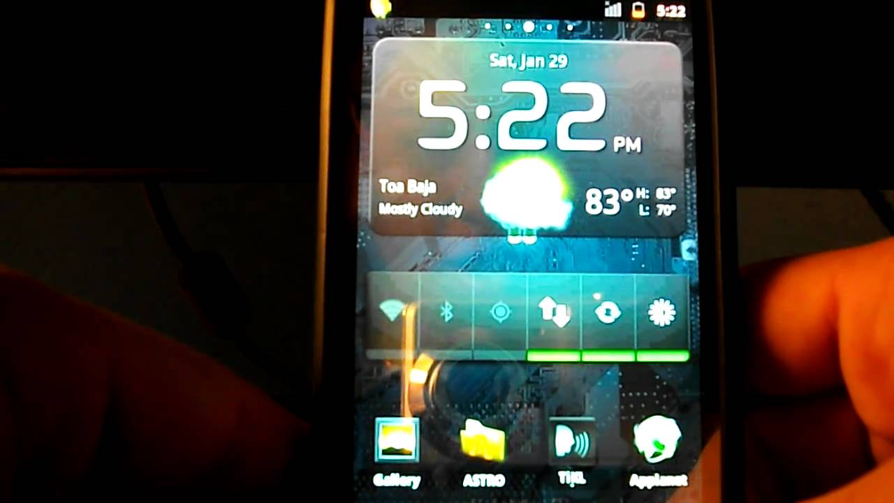 Htc hd2 android gingerbread...