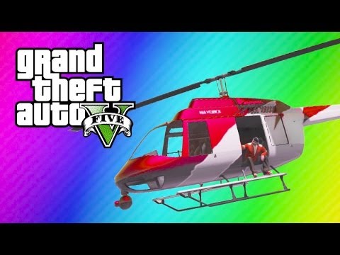 GTA 5 Online Funny Moments - Helicopter Windmill, Dangerous Treadmill, Have You Seen My BASEBALL?