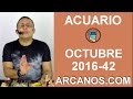 Video Horscopo Semanal ACUARIO  del 9 al 15 Octubre 2016 (Semana 2016-42) (Lectura del Tarot)