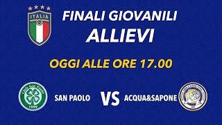 #FinaliGiovanili Calcio a 5 - Allievi: Club San Paolo vs Acqua&Sapone