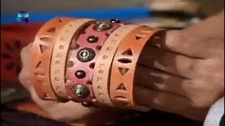 Плетем браслеты из кожи, используя уникальную технологию тиснения и перфорирования. Мастер класс
