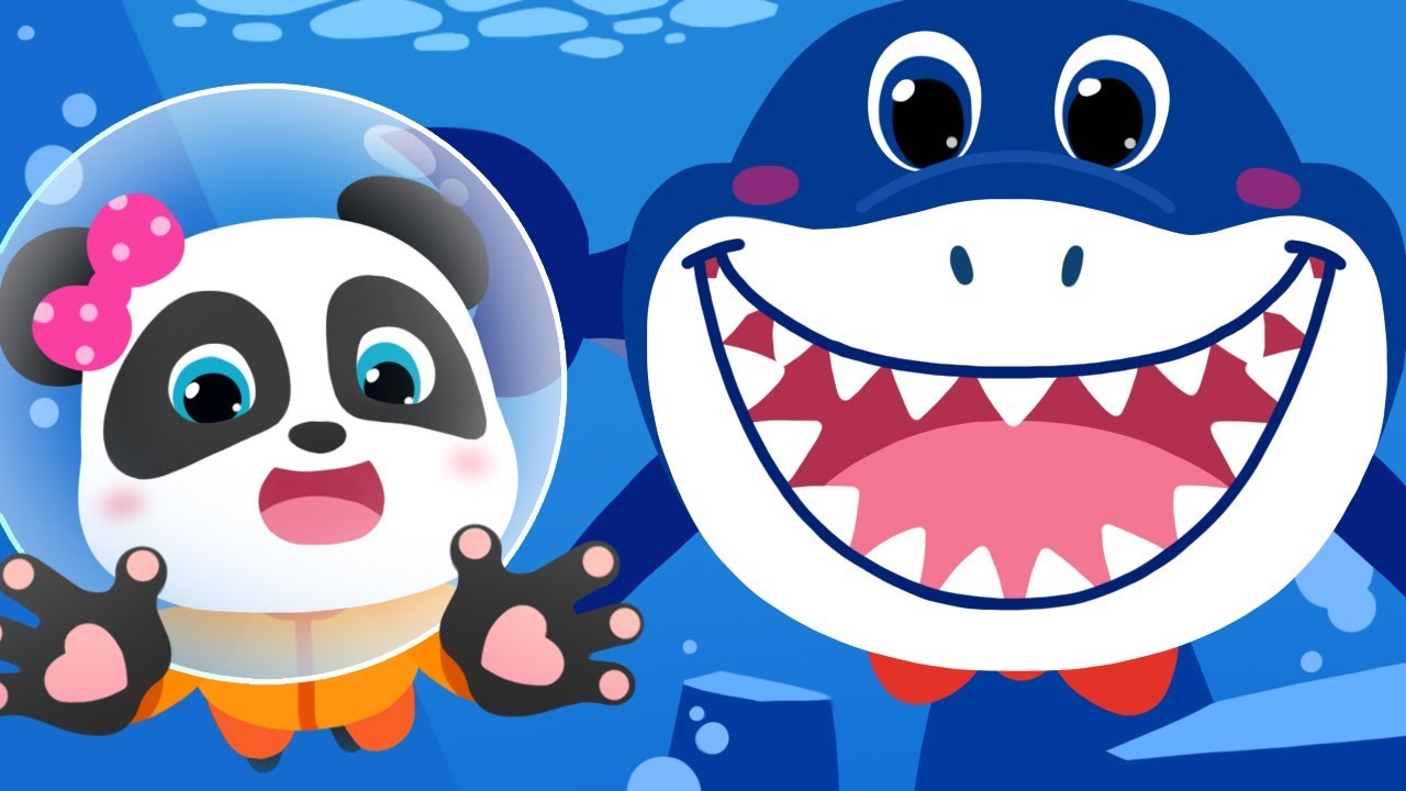 サメのかぞく ちびサメ Baby Shark 日本語 どうぶつのうた 赤ちゃんが喜ぶ歌 子供の歌 童謡 アニメ 動画 Babybus