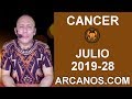 Video Horscopo Semanal CNCER  del 7 al 13 Julio 2019 (Semana 2019-28) (Lectura del Tarot)