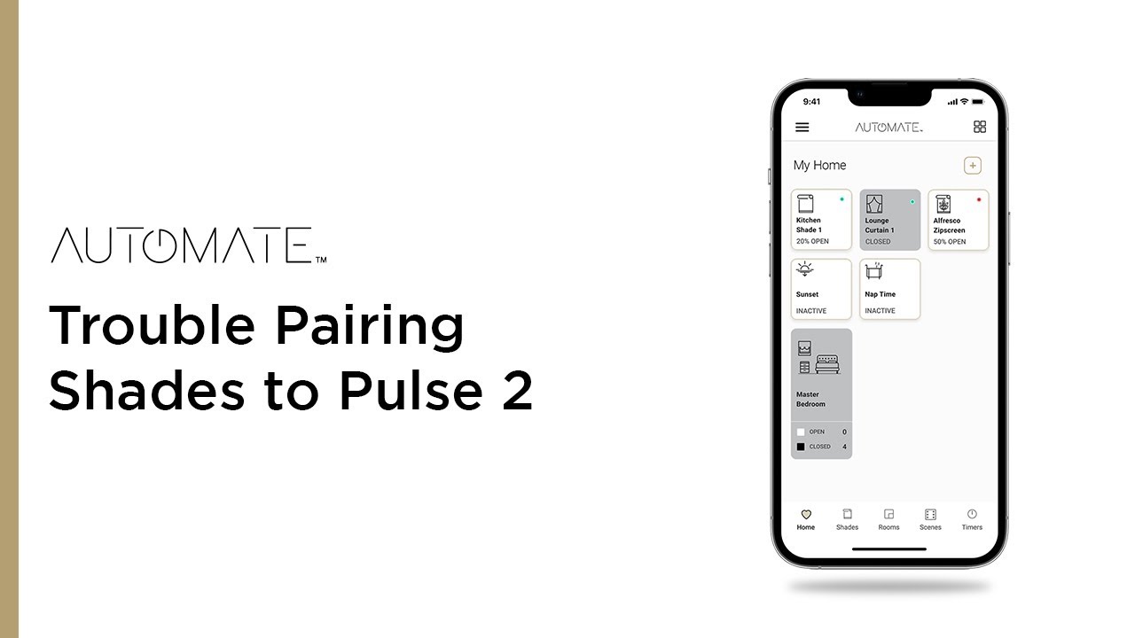 Automate | Trouble Pairing Shades to Pulse 2