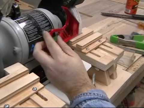 Homemade Grinder Tool Rest &amp; Veritas Grinding Jig Review-Woodworking ...