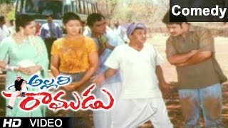 Allari Ramudu Movie Scenes  Comedy Between M.S.Narayana  Nagma