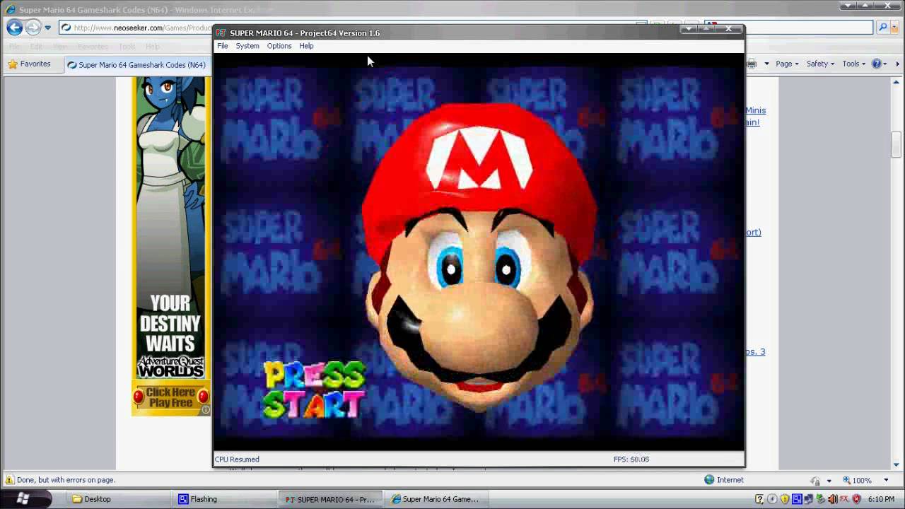 Project 64 How To Add Cheats