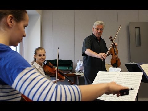 Masterclass with Pinchas Zukernan at the Summer Music Institute