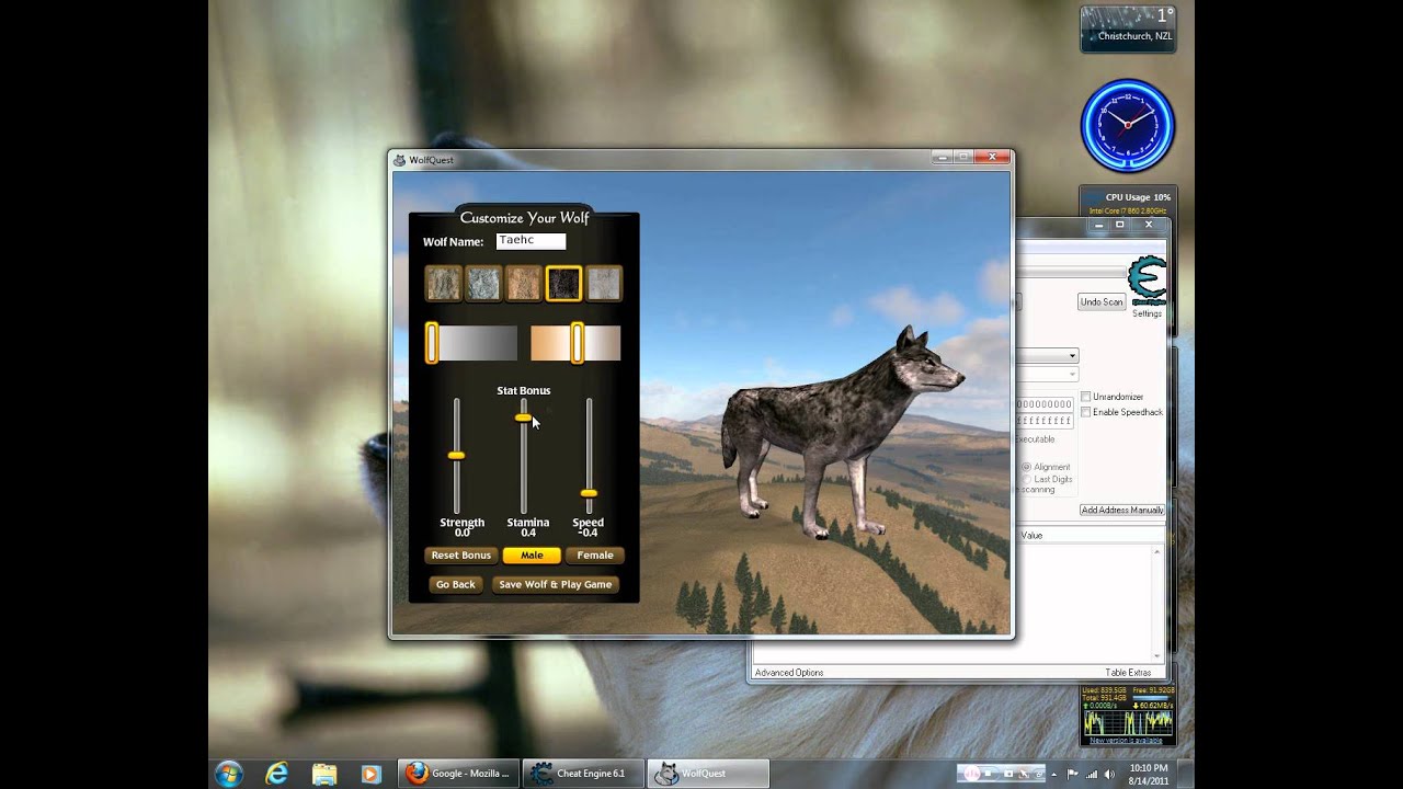 Wolf Quest maximum stats cheat - YouTube