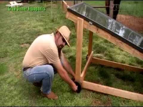 DIY Solar water heater for aquaponics - YouTube