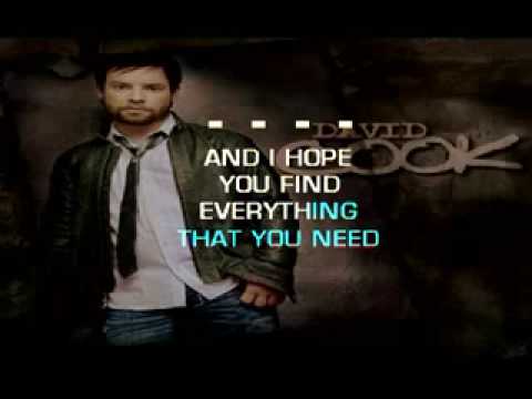 David Cook Come Back To Me (Karaoke) - YouTube