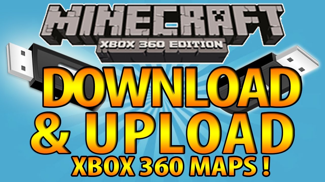 how to download minecraft maps xbox 360