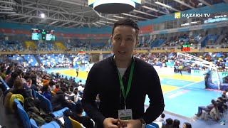 Reporting by "Kazakh TV" from home matches of the men's National basketball team of Kazakhstan