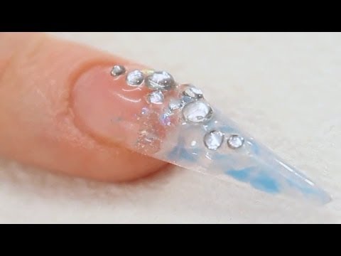 Basic Nail Art Hand Painted Pansies Tutorial Video By Naio Nails Icy Blue Marble Gel Stiletto Nail Tutorial Video By Naio Nails In This Gemma