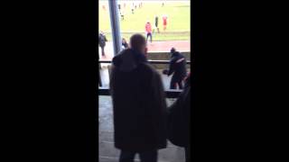 Goole Captain tries to attack a fan after red card!