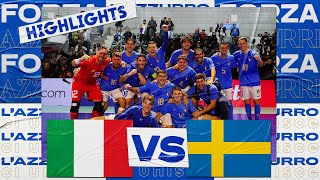 Highlights: Italia-Svezia 6-1 - Futsal (10 novembre 2022)