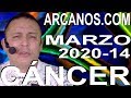 Video Horóscopo Semanal CÁNCER  del 29 Marzo al 4 Abril 2020 (Semana 2020-14) (Lectura del Tarot)