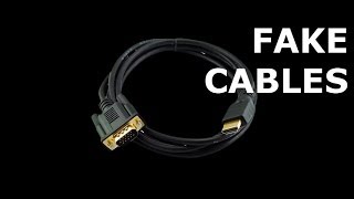 Don't Buy This! Fake HDMI to VGA Cables, DVI Cables, 'SATA III' Cables