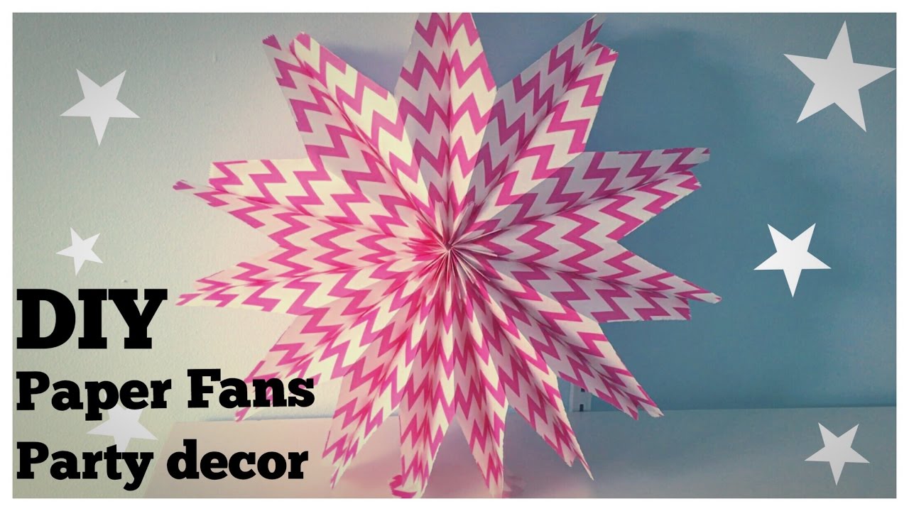 Paper Fans Party Decorations