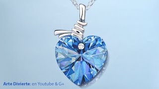 Cómo dibujar un corazón de Swarovski - Joyería - Cristal - El mejor regalo para San Valentín