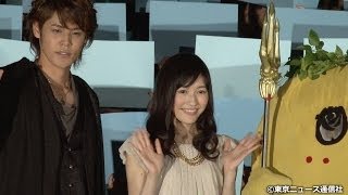 【TNS動画ニュース】AKB48・渡辺麻友と宮野真守を、ふなっしーが"お・も・て・なっしー！" 映画「パーシー・ジャクソンとオリンポスの神々：魔の海」舞台あいさつ