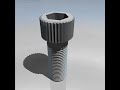3D Model of Set Of Nuts And Bolts