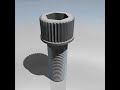 3D Model of Set Of Nuts And Bolts
