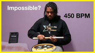 Impossible 450 bpm Double Stroke Roll