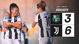 HIGHLIGHTS | SASSUOLO 3-6 JUVENTUS WOMEN | Matchday 1 Serie A