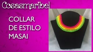 DIY:Como hacer un collar de hilo de colores estilo masai.