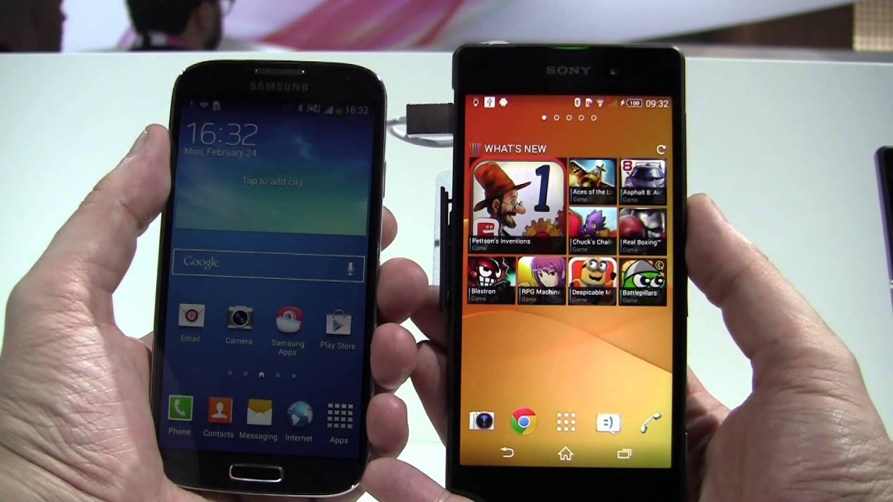 Sony Xperia Z2 vs Samsung Galaxy S4  Smartphone Comparison  YouTube