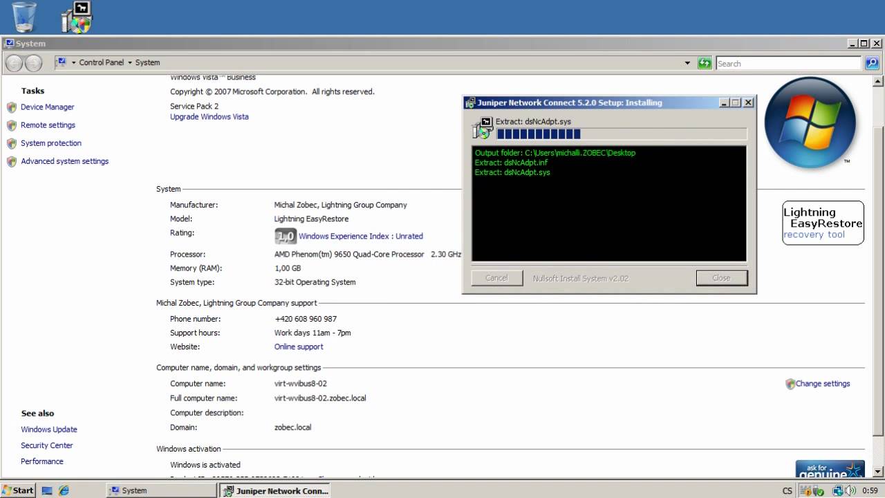 Juniper Network Connect 5.2 VPN Client Windows Vista crash when ...