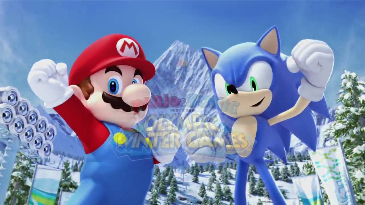 Mario and Sonic at the Olympic Winter Games (GamesCom 2009 Trailer ...