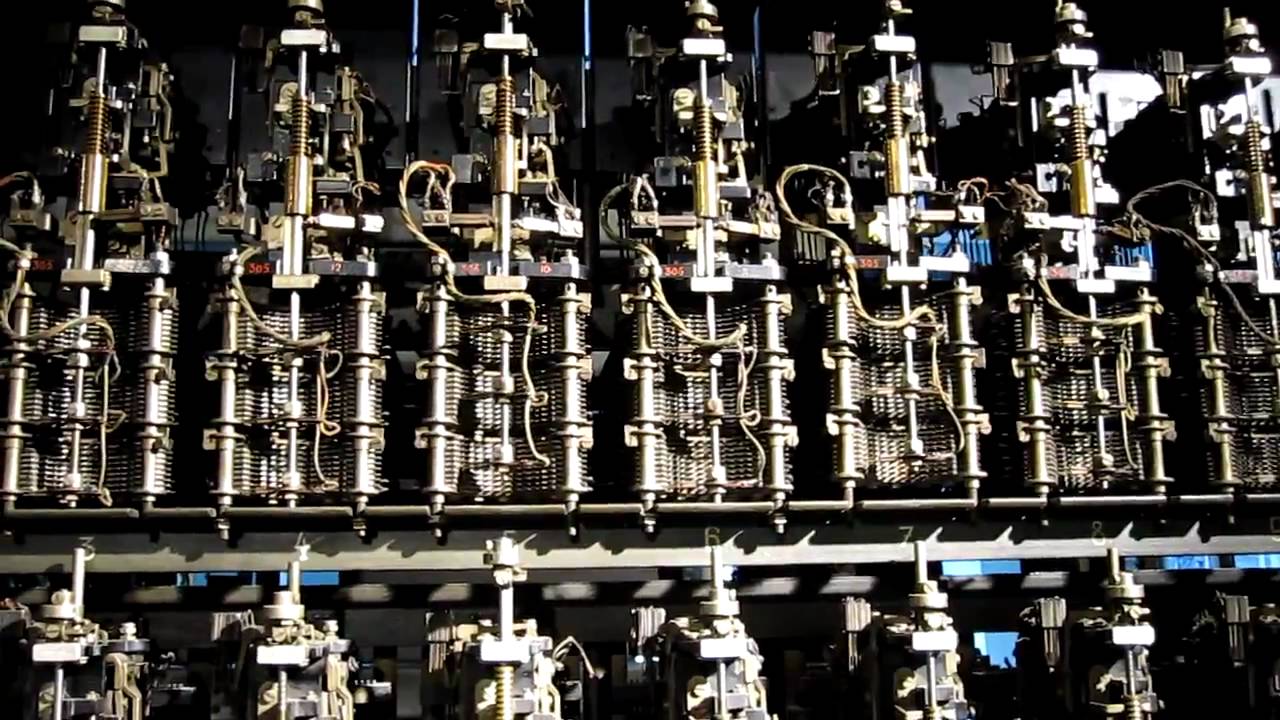Electromechanical automatic telephone exchange YouTube
