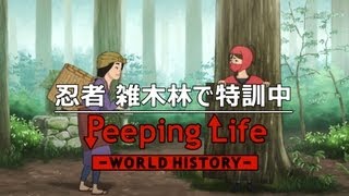 忍者 雑木林で特訓中 Peeping Life-World History #27