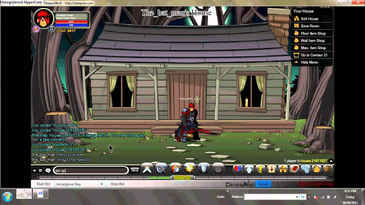 AQW Bot Quest Worlds 1.7 (mediafire.com link) October 2011 - YouTube