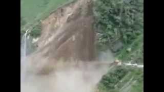 Mountain Destroyed in Seconds due Flooding in Uttarkhashi Region