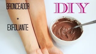 DIY bronceador corporal y exfoliante casero