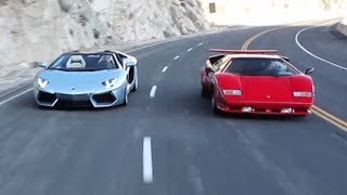 Lamborghini Countach vs. Aventador Roadster