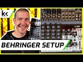 Behringer Xenyx Q1202 USB Audio Mixing Console Setup