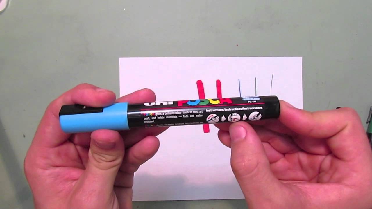 Getting Started with Posca Paint Pens - Part 1 - YouTube