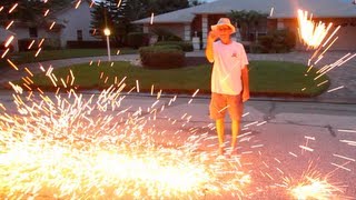 HOMEMADE FIREWORK FAIL!